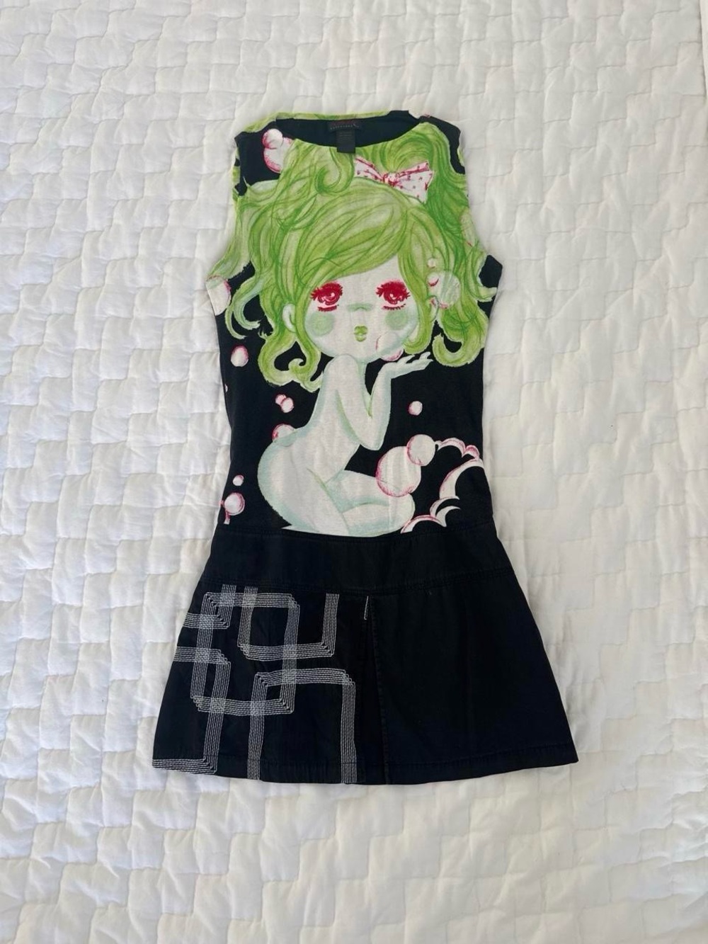Vintage Custo Barcelona graphic mini dress